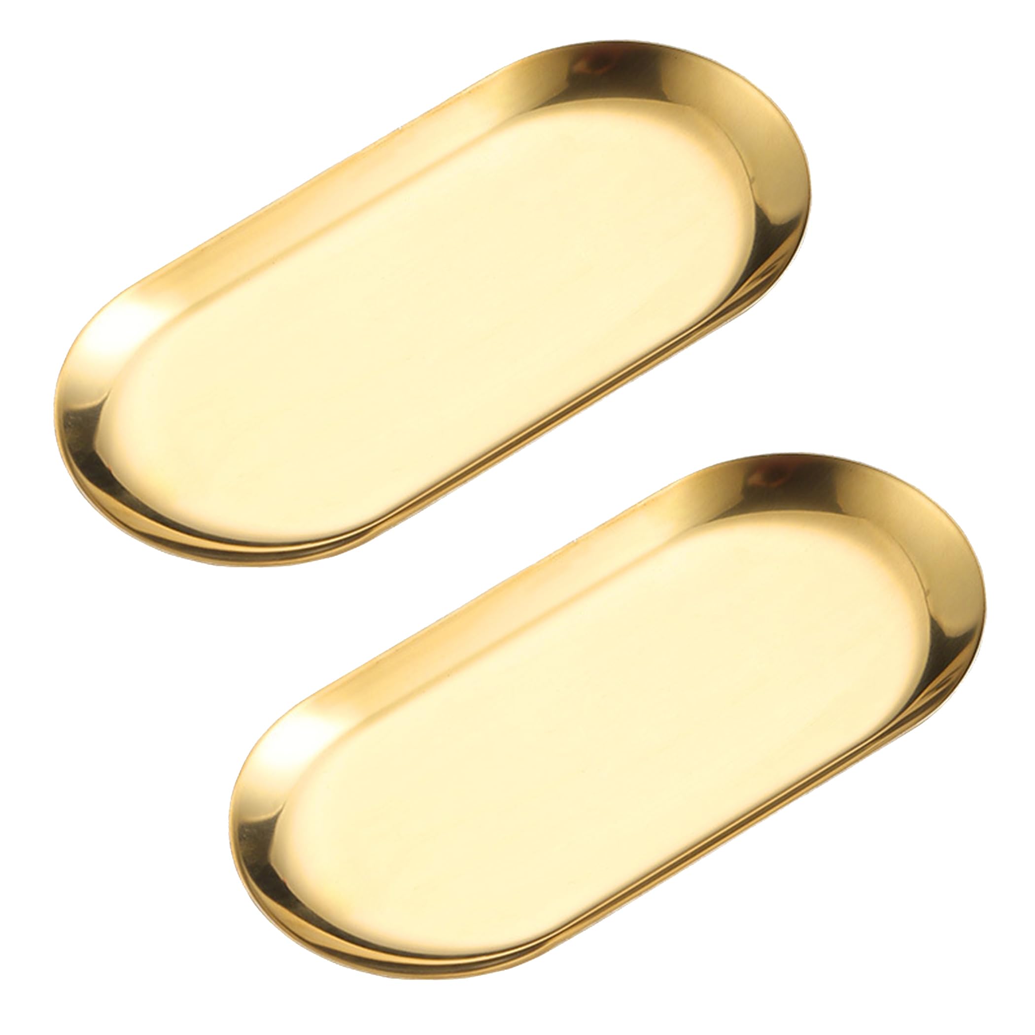 ゴールド金属製トレー 約30cm x 15cm